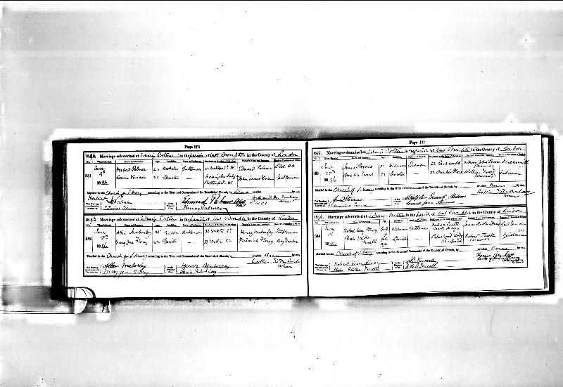 James Stevens & Amelia Tweed 1896 Marriage Record
